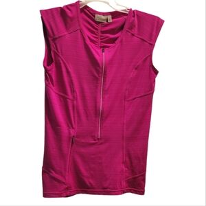 Athleta Pacifica Fuchsia Pink Rash Guard Tank Top Size M